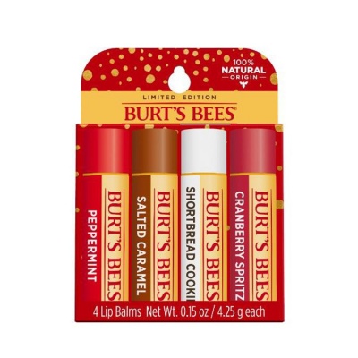 Burt's Bees Beeswax Festive Fix Four Pack Lip Balms (4 x 4.25g)